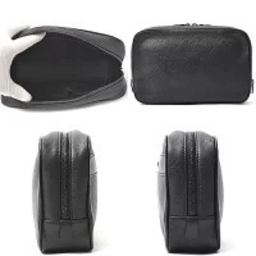 Louis Vuitton Clutch Black Bag Shadow Toilette Monogram Trousse Black